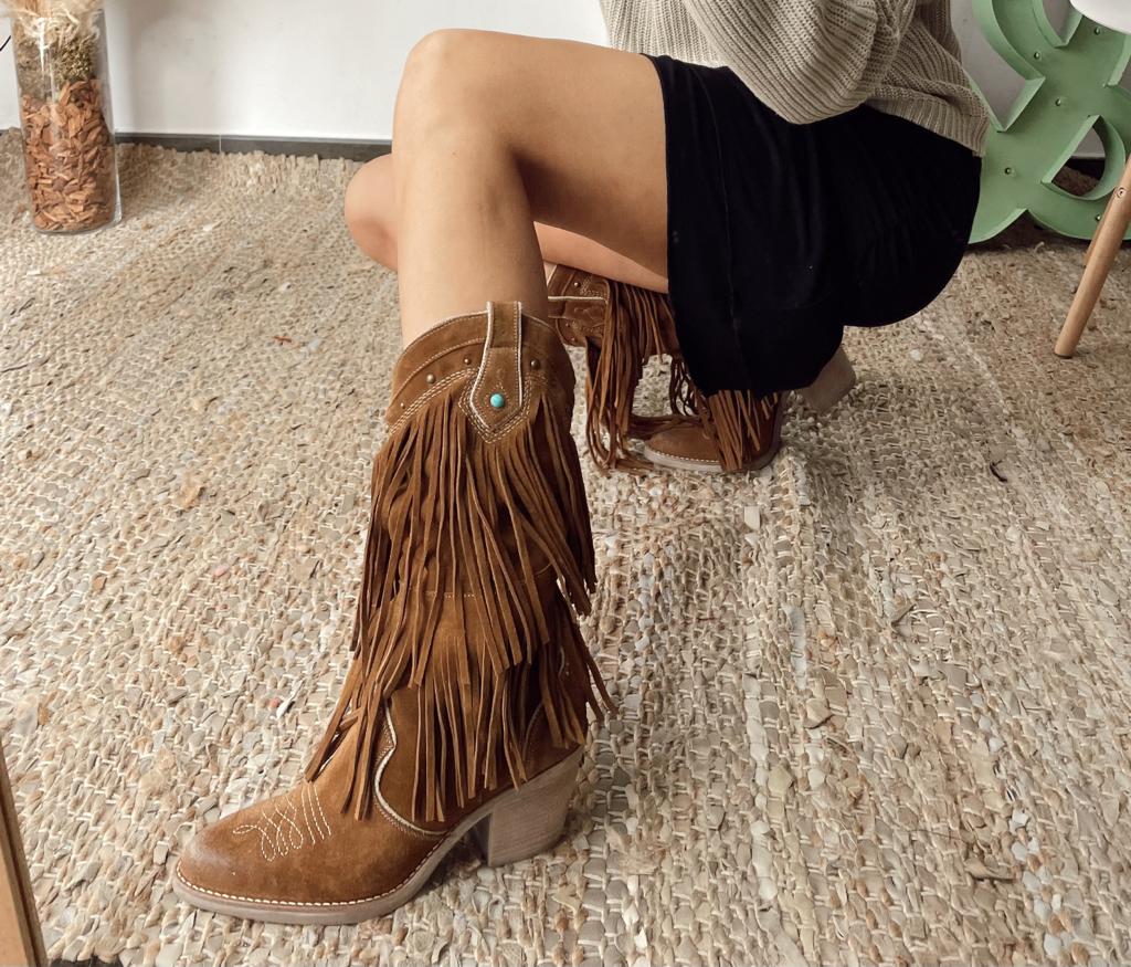 BOTAS MADEIRA CAMEL - Alabama Shop