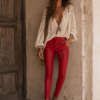 PANTALON NAPA ROJO