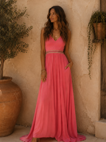 VESTIDO FUCSIA