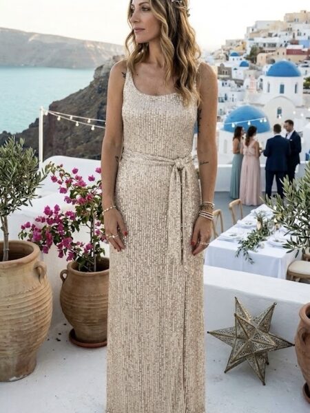 VESTIDO LENTEJUELAS TIRANTES