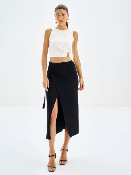 falda larga negra