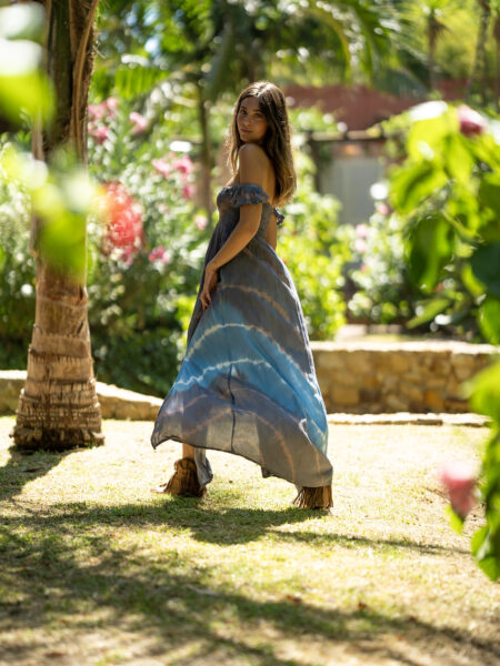 Vestido largo Boho tie dye