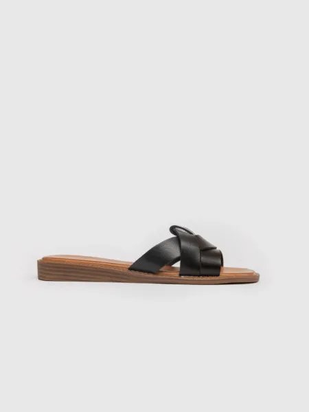 &nbsp; <div> Zapato tipo sandalias. Diseño pala. Polipiel. Diseño de tiras. Destalonas. Suela caucho. Suela plana y antideslizante. Altura plataforma: 2.0 cm. Selecciona tu talla habitual </div> Alabama Shop