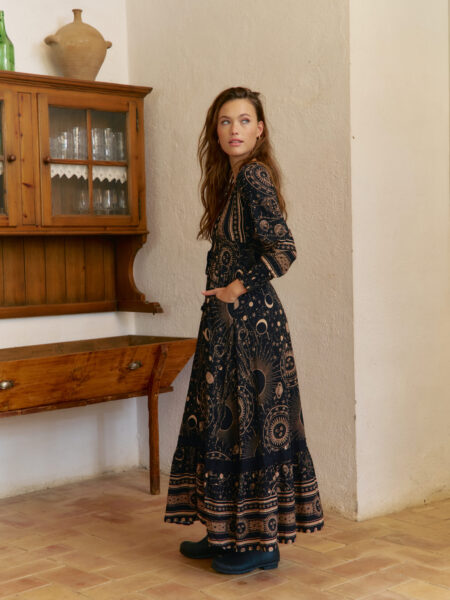 VESTIDO LARGO ASTRID Jaase 9 Vestido largo con estampado boho de nuestra marca australiana Jaase. 100% rayón Alabama Shop