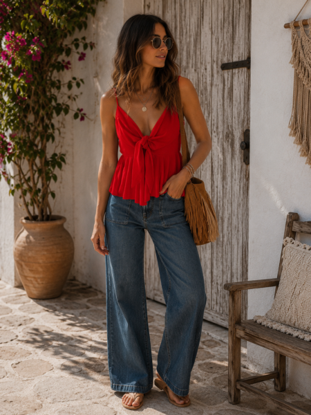 PANTALÓN VAQUERO VINTAGE TRIPLE BOLSILLO