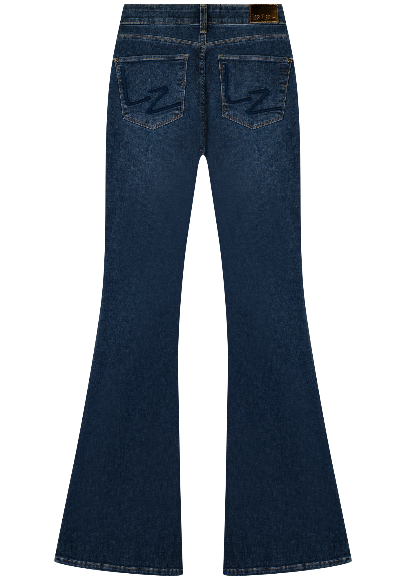 IMG_8119 <strong>Vaqueros acampanados de cintura alta con tecnología Shaping</strong> que realza y define la silueta. Confeccionados en denim con un 50% de elasticidad, se ajustan al cuerpo moldeando las curvas y estilizando la figura. Corte flare, cintura alta y bolsillos traseros bordados. Una prenda con actitud, cómoda y favorecedora. <strong>Composición:</strong> Exterior 90% algodón, 8% elastomultiéster, 2% elastano. Forro de bolsillo 61% algodón, 39% poliéster. Alabama Shop