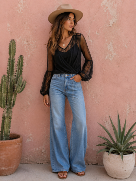 BLUSA PLUMETTI NOIR LACE