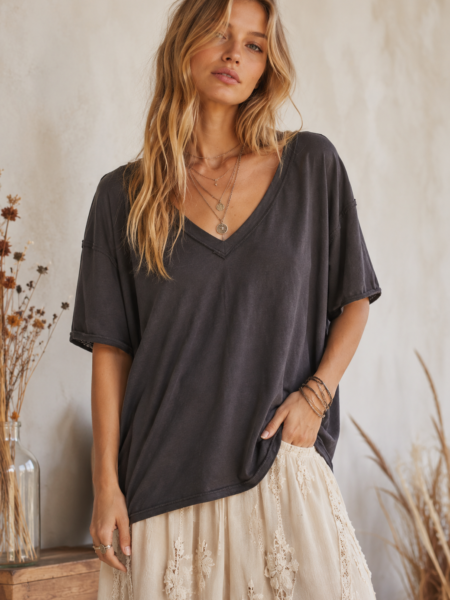 CAMISETA NINA NEGRO