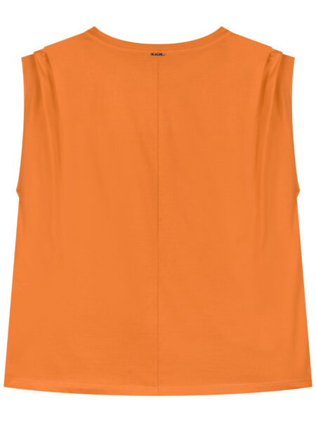 Consigue esta Camiseta<strong> Lez a Lez</strong> en color naranja en Alabama Shop. Confeccionada en<strong> 100% algodón de hilos peinados</strong>, destaca por su estampado localizado (Sunshine Paradise)  y detalles de pliegues en los hombros. ¡Calidad premium de la <strong>marca Lez a Lez</strong>! Alabama Shop