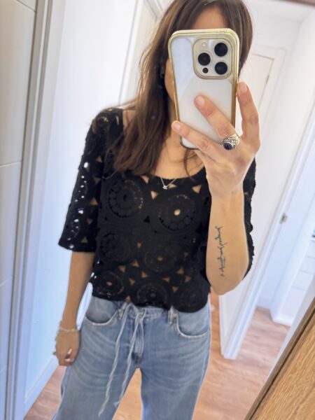 TOP CROCHET NEGRO