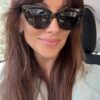 Gafas de sol con silueta Cat Eye extrema en acabado jaspeado mármol gris. <strong>Lentes polarizadas</strong>, protección UV400 y montura de policarbonato ligera de alto impacto visual. PLAZO DE ENTREGA: 3-5 días. &nbsp; Alabama Shop