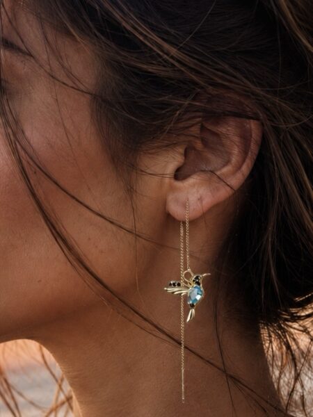 PENDIENTES COLIBRÍ BLUE